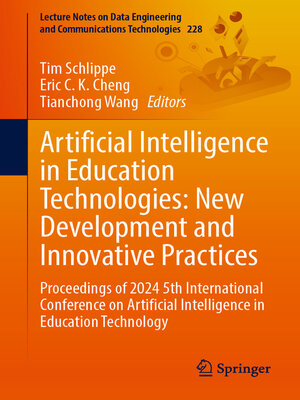 cover image of Artificial Intelligence in Education Technologies